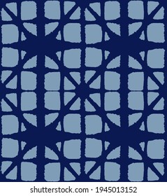 Japanese Tie Dye Seamless Pattern. Premium Japanese Clothes Design. Elegant Kimono Textile. Soft Curve Shell Pattern Geometric Bohemian Asian Tie Dye Print. Vintage Shibori Seamless Pattern.