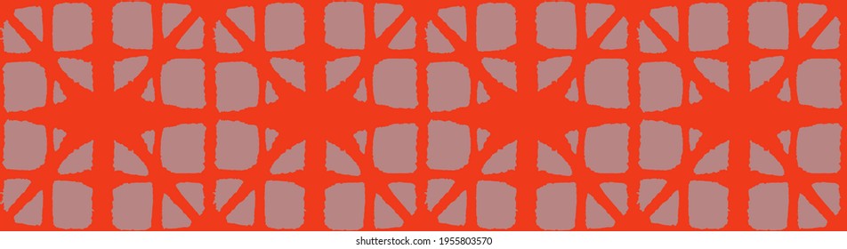 Japanese Tie Dye Seamless Pattern. Elegant Kimono Textile. Retro Shibori Seamless Pattern. Geometric Bohemian Asian Tie Dye Texture. Soft Shell Arc Design Rich VIP Japanese Clothes Pattern.