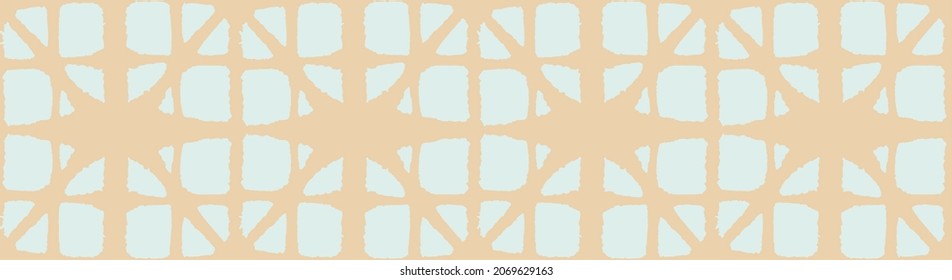 Japanese Tie Dye Seamless Pattern. Deco Shape Shell Pattern Bohemian Geometric Asian Tie Dye Print. Artistic Shibori Seamless Pattern. Luxurious Japanese Clothes Texture. Glamour Kimono Fabric.