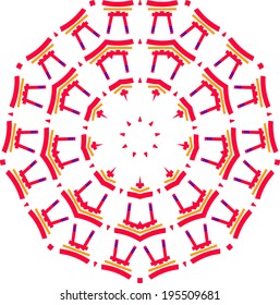 Japanese torii pattern