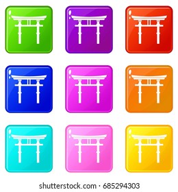 Japanese torii set 9