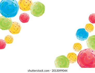 Japanese toy water balloon background material on white background