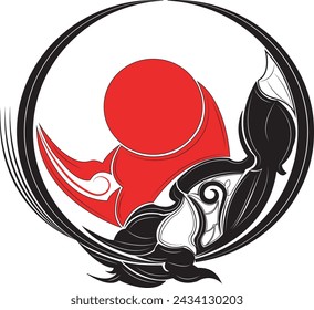  Japanese tradition style vectors. japanese tattoo 