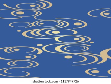 Japanese traditional, authentic pattern. Seamless vector illustration. Horizontally and vertically repeatable.