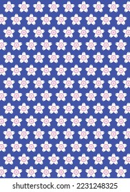 Japanese traditional background pattern of cherry blossom
