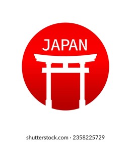 Japanese traditional chinese Vector Logo Design Inspiration. Architecture Asian Temple. Vector illustration