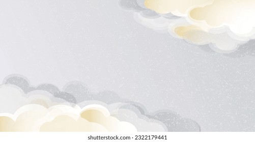 Japanese traditional, classic cloud pattern background