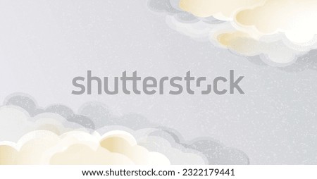 Japanese traditional, classic cloud pattern background