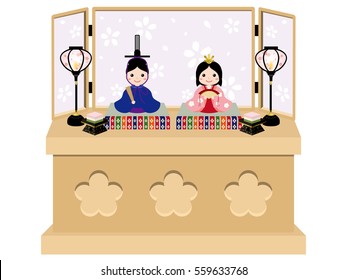 Japanese traditional culture called "doll festival"