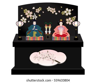 Japanese traditional culture called "doll festival"