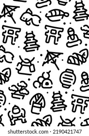 Japanese traditional culture pattern background for graphic design.A-size vertical.
