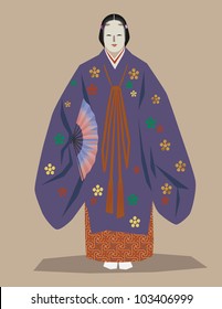 japanese traditional dancer