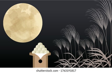 Japanese traditional event, the background image of the 15th night
