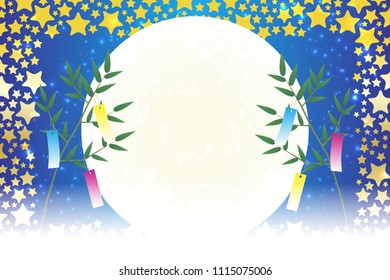 Japanese traditional events, Tanabata Festival, bamboo decorations, strips, bamboo leaves, stardust, Stardust, Starburst, Milky Way, Galaxy, Starry Sky, Night Sky,