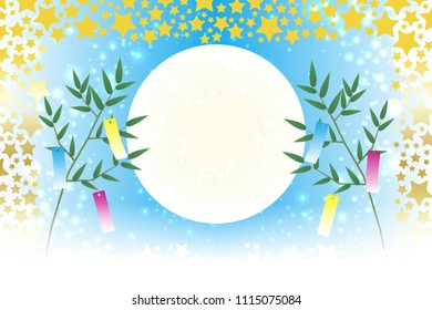 Japanese traditional events, Tanabata Festival, bamboo decorations, strips, bamboo leaves, stardust, Stardust, Starburst, Milky Way, Galaxy, Starry Sky, Night Sky,