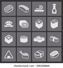Japanese traditional food icons