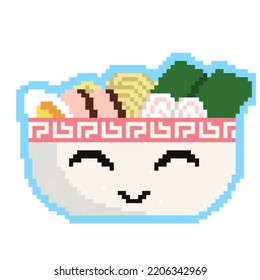 Japanese Traditional Food Ramen Noodle vector