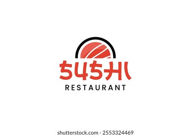 Japanese traditional food sushi restaurant logo icon design