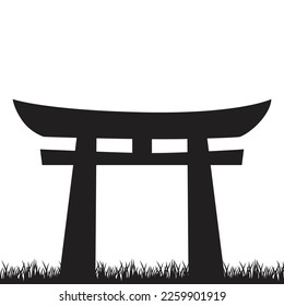 Japanese Traditional Gate, vector artwork