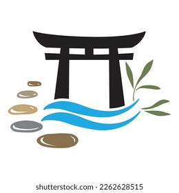 Japanese Traditional Gate, vector artwork