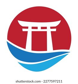 Japanese Traditional Gate, vector artwork