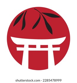 Japanese Traditional Gate, vector artwork