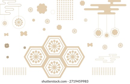 japanese traditional geometric pattern abstract background. japanese, pattern, background, abstract, traditional, geometric, asian, culture, design, ornament, texture, minimal, beige, gold, luxury, decorative, symmetry, vintage, art, wallpaper, seamless, elegant, motif, oriental, craft, modern, soft, heritage, classic, style