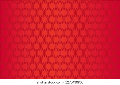 Japanese traditional geometric pattern vector background red
