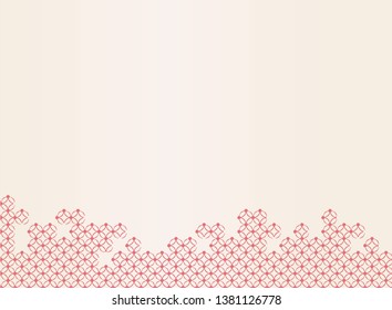 Japanese traditional geometric pattern vector background
