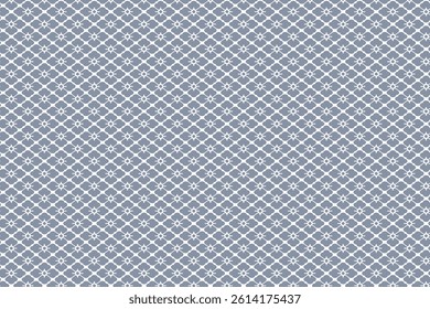 Japanese Traditional Hanabishi Pattern Blue Gray
