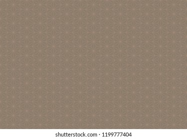 japanese traditional hemp leaf pattern in brown background