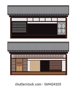 Japanese traditional houses, Machiya houses Building style