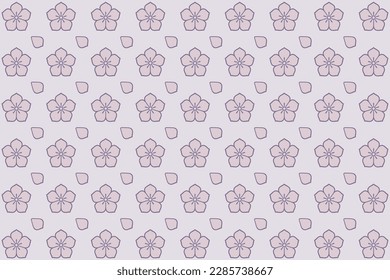 Japanese traditional KIKKYO pattern background vector material,Line art for print,fabric,poster,wall paper