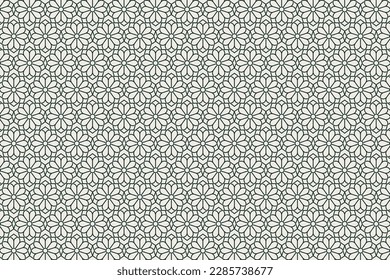 Japanese traditional KIKKYO pattern background vector material,Line art for print,fabric,poster,wall paper