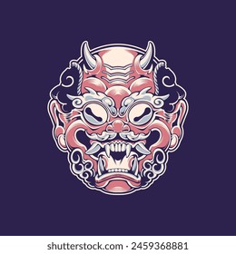Japanese Traditional Mask Vector art