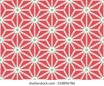 Japanese traditional pattern. Asanoha.