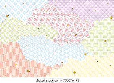 Japanese traditional pattern background