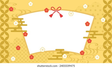 Japanese traditional pattern  background. Full HD size.