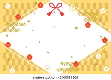 Japanese traditional pattern  background. golden gorgeous designed.