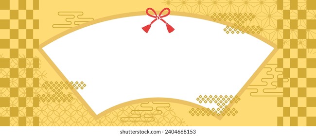 Japanese traditional pattern  background. golden gorgeous designed.