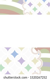 Japanese traditional pattern background material