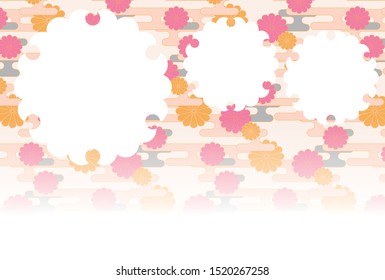 Japanese traditional pattern background material