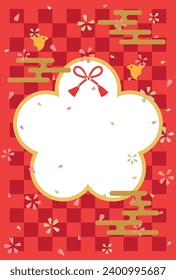 Antecedentes tradicionales japoneses. rojo magnífico diseñado.