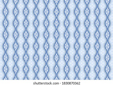 Japanese traditional pattern. Blue and light blue background vector illustration.