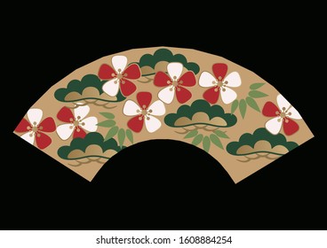 Japanese traditional pattern.
decoration of Pine, bamboo, plum.