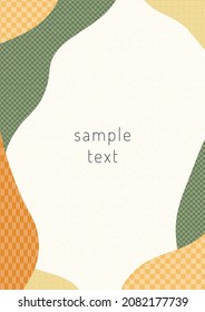 Material de marco de patrón tradicional japonés
