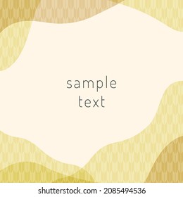 Japanese traditional pattern frame material