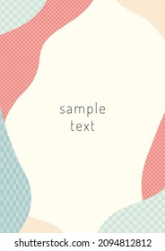 Japanese traditional pattern frame material