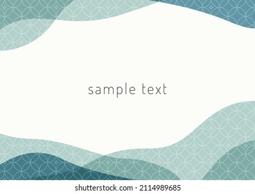 Japanese traditional pattern frame material