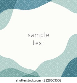 Japanese traditional pattern frame material